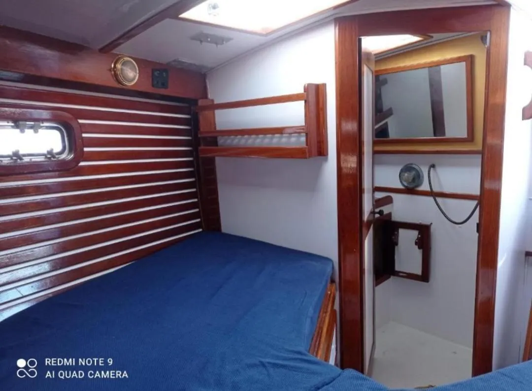 Vintage And Cozy Sailing Boat In Barcelona Hotel Spain